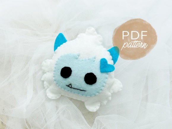 Baby Yeti Monster Felt Sewing Pattern: A Graphics & Sewing Patterns Review