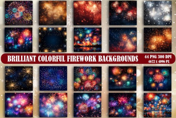 Brilliant Colorful Firework Backgrounds Graphics for Visual Impact