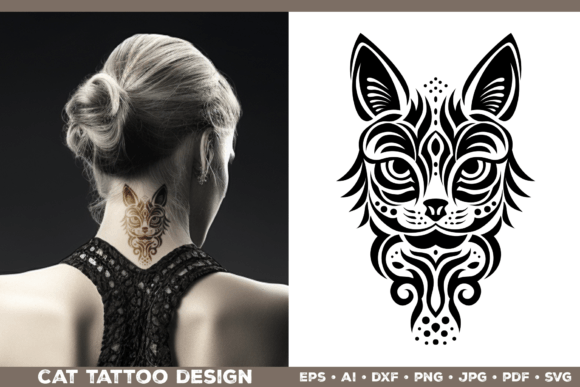 Cat SVG Cut File. Cat Silhouette for Graphics and Crafts