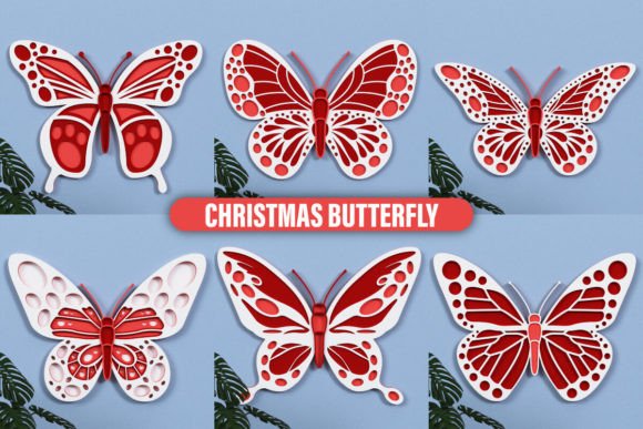 Christmas Butterfly Home Decor Craft: A 3D SVG Review for Publishers