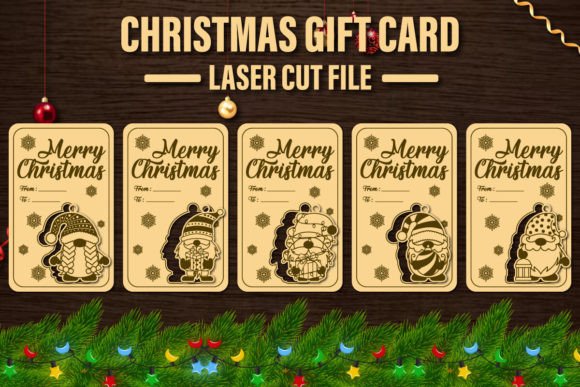 Christmas Gift Card Laser Cut File Review