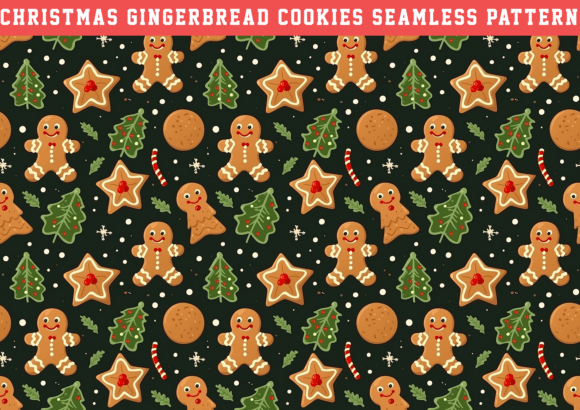 Christmas Gingerbread Cookie Seamless Review