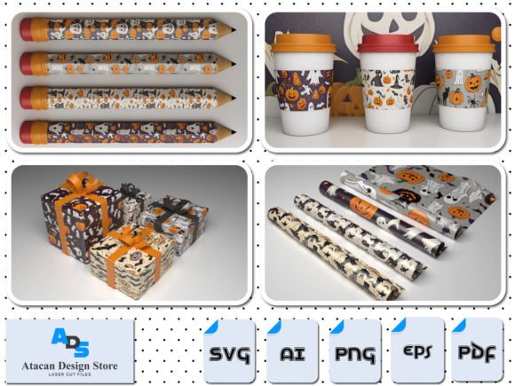 Halloween Patterns Pumpkin Spooky Bats Graphics and Backgrounds Review
