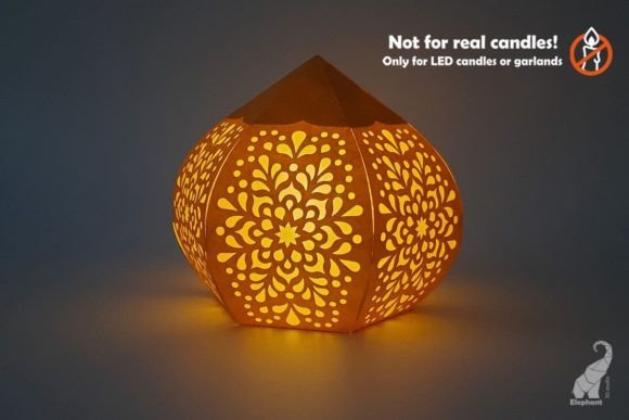 Lantern with Mandala Pattern: 3D SVG Table Decorations Review