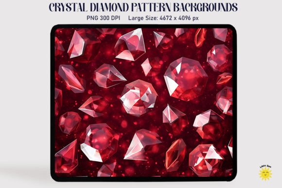 Maroon Crystal Diamond Background Graphics for Branding