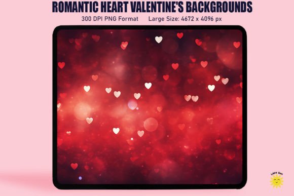 Romantic Heart Valentine s Background for Graphics