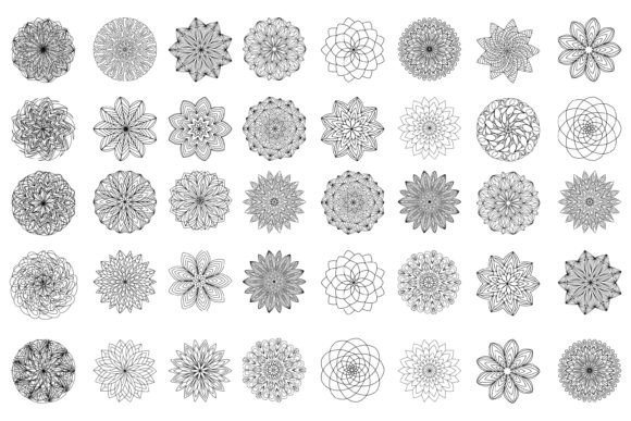Sacred Spirals Mandalas Collection: Graphics & Illustrations Review