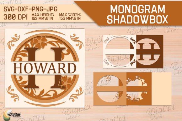 Shadow Box Alphabet Paper Cut. Letter H for 3D SVG