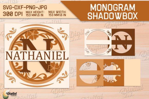 Shadow Box Alphabet Paper Cut. Letter M for 3D SVG and Shadow Boxes