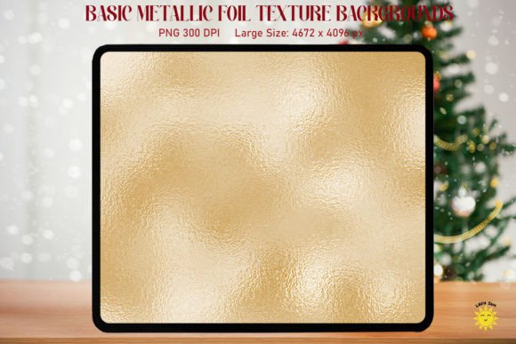 Shiny Beige Metallic Foil Texture Graphics for Backgrounds