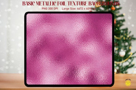 Shiny Pink Metallic Foil Texture Graphics and Backgrounds Review