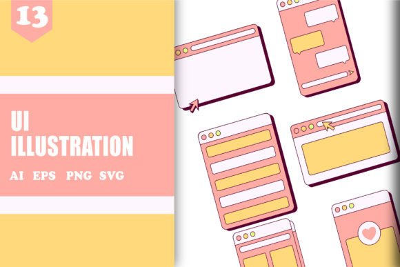 UI Illustration: Premium Graphics for Local Brand Identity