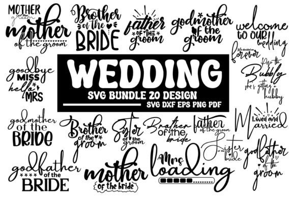 Wedding SVG Bundle, Wedding Bundle: Premium Graphics for T-Shirt Designs